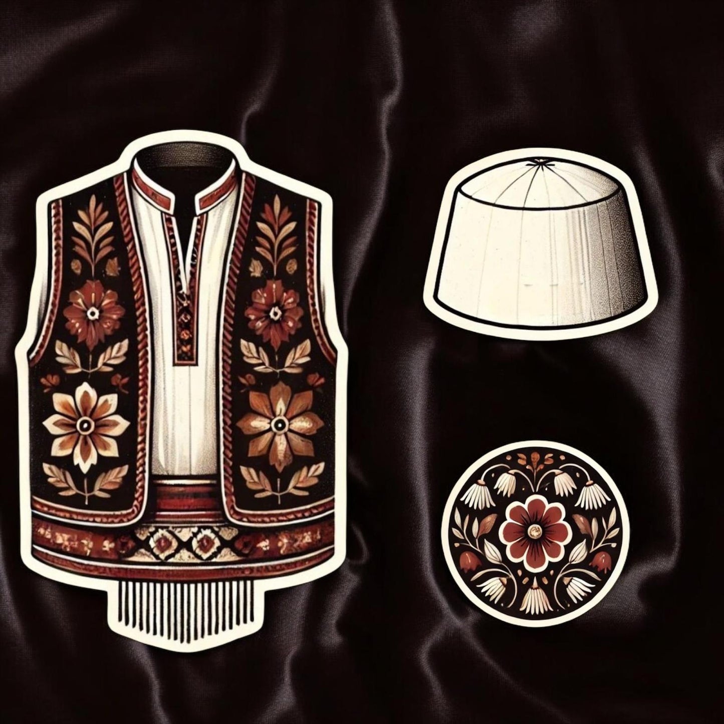 Sticker-Set - Traditionelle Folklore