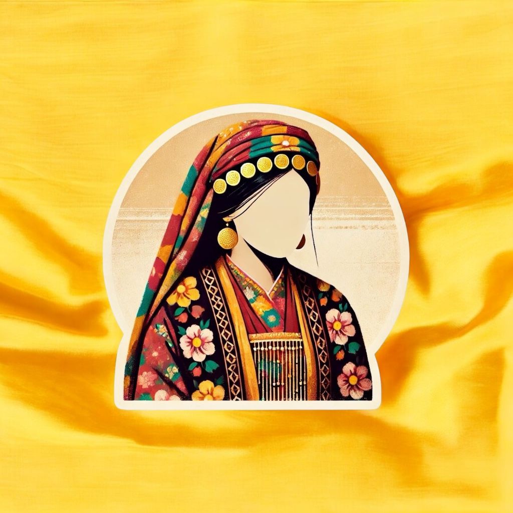 Orientalische Frau - Sticker